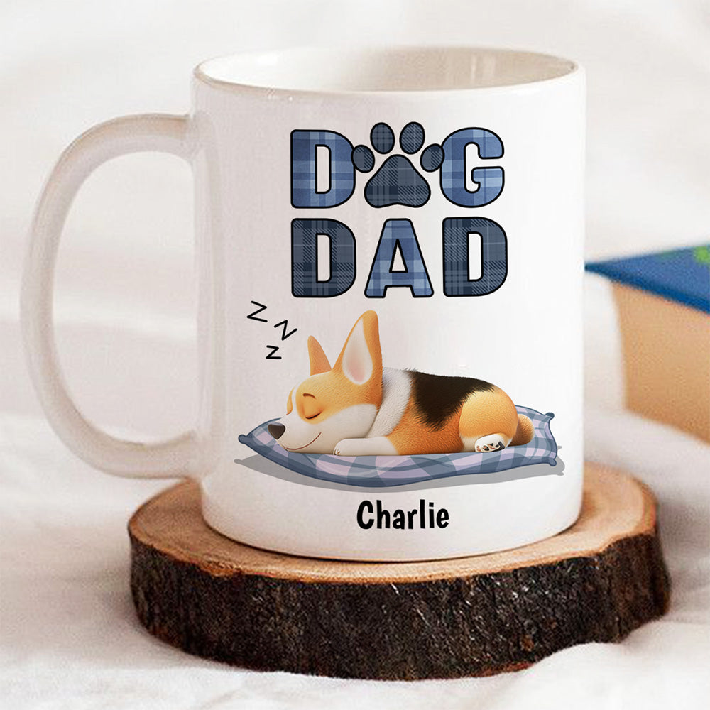 Custom Father's day Birthday Gifts For Dog Dad, Dog Lovers • Best Dog Dad - Personalized Coffee Mug