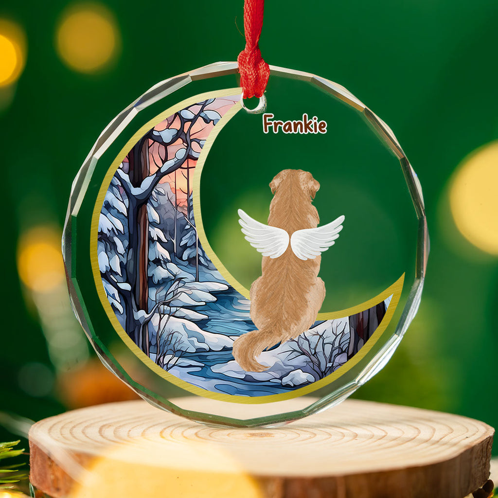 Custom Christmas Memorial Sympathy Gifts For Dogs, Cats • They Still Talk About You - Personalized Glass Ornament