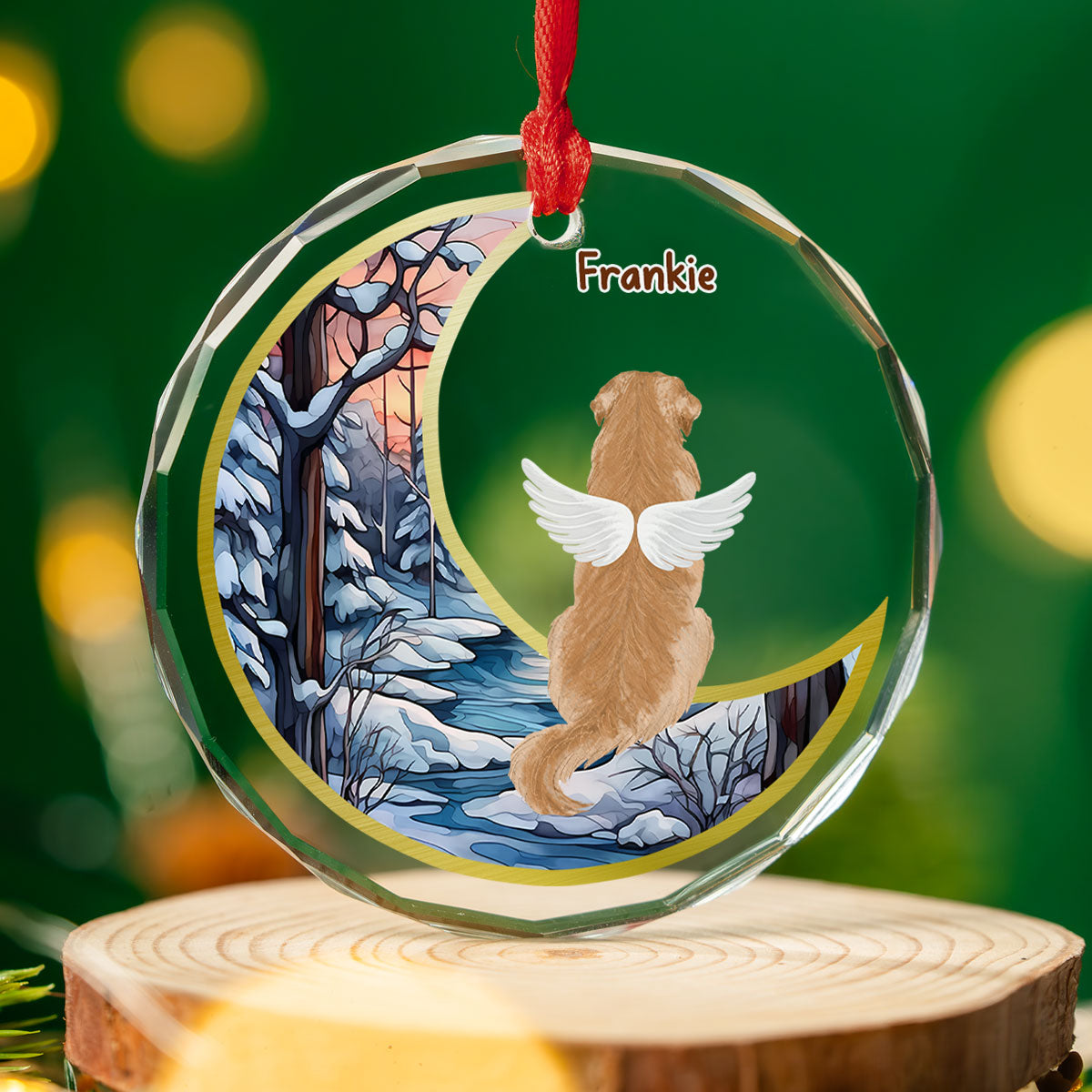 Custom Christmas Memorial Sympathy Gifts For Dogs, Cats • They Still Talk About You - Personalized Glass Ornament