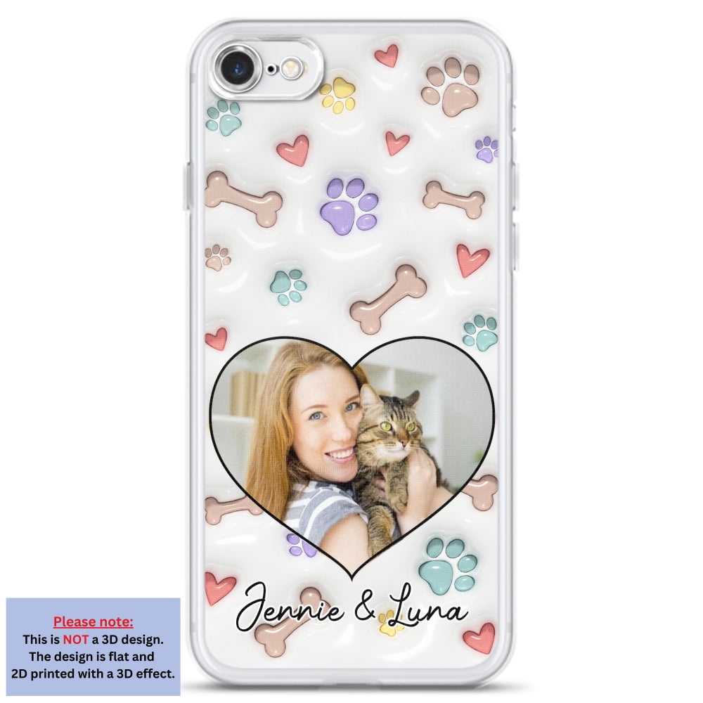 Her Baby Lovely Cats Ver Photo - Personalized 3D Inflated Effect Phone Case