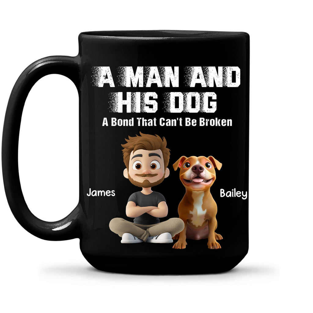 Custom Christmas Birthday Gifts For Dog Lovers • Me And My Dog Together Forever - Personalized Coffee Mug