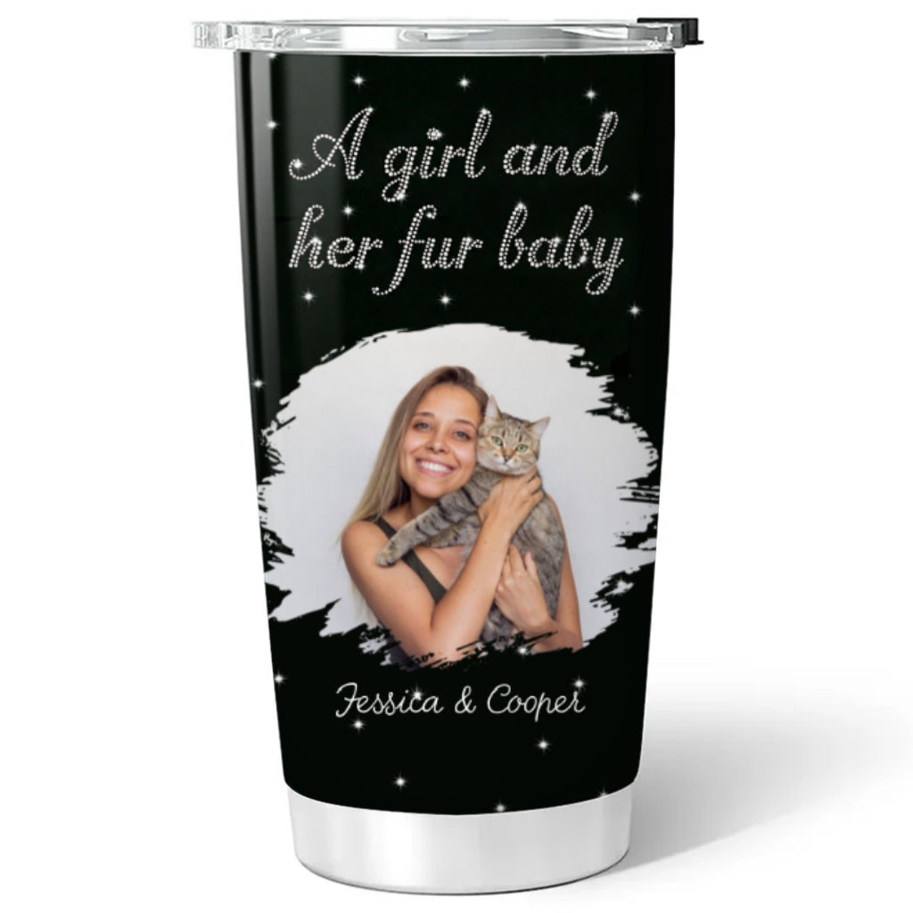 Custom Photo Christmas Birthday Gifts For Cat Mom, Cat Lovers • Every Second With Cats Photo - Personalized Tumbler