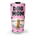 Custom Photo Christmas Birthday Gifts For Dog Mom, Dog Lovers • Lovely Dog Mom Blink Photo - Personalized Tumbler