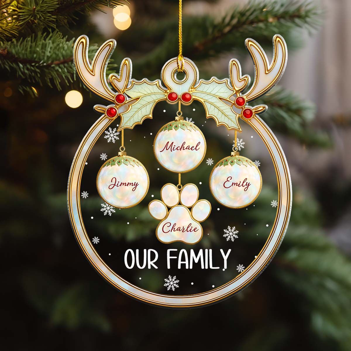 Our New Year Family - Personalized Acrylic Ornament