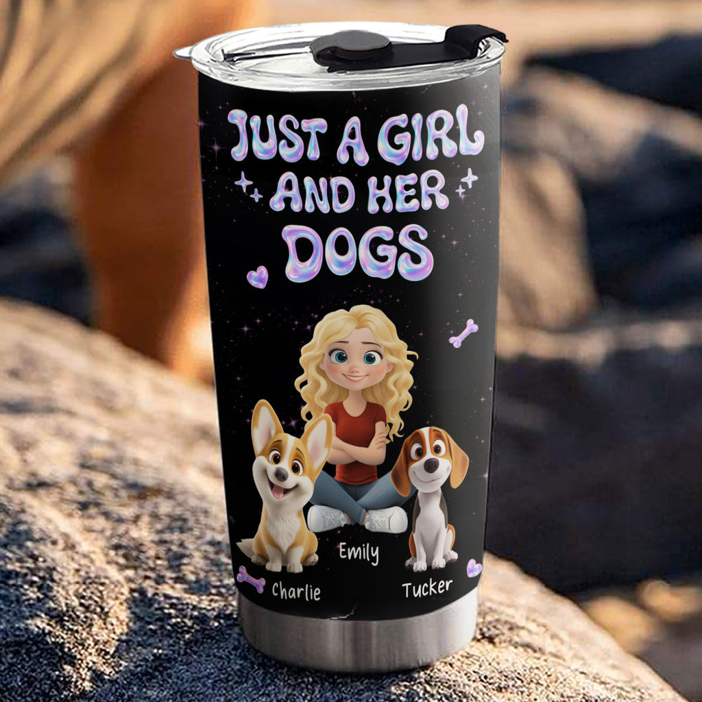 Custom Christmas Birthday Gifts For Dog Mom, Dog Lovers • Never Be Broken - Personalized 3D Effect Tumbler