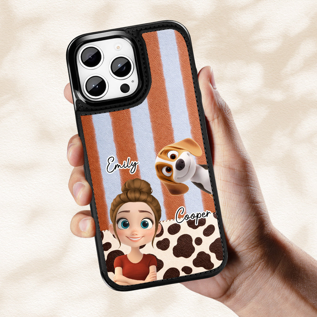 The Mom They Need - Personalized Leather Phone Case