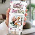 Custom Photo Christmas Birthday Gifts For Dog Mom, Dog Lovers • Dog Mom Lovely Chibi Full Option Photo - Personalized 3D Inflated Effect Tumbler