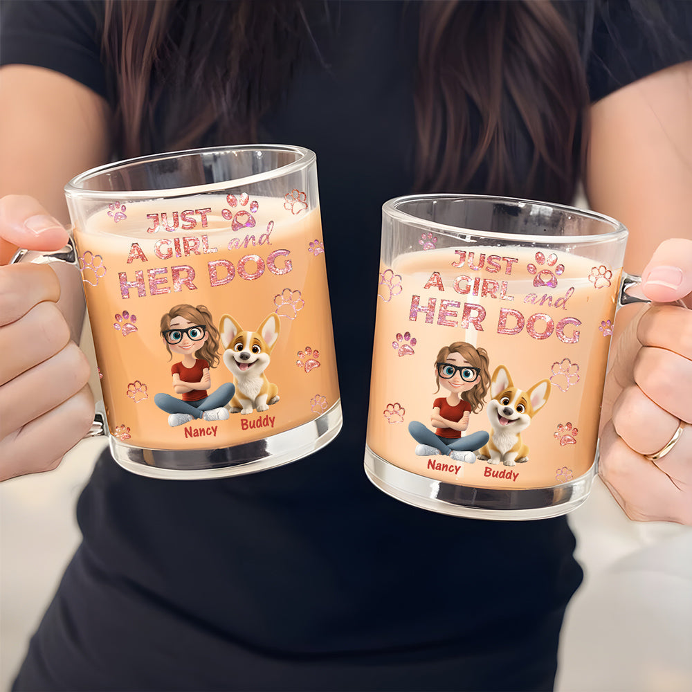 Custom Christmas Birthday Gifts For Dog Mom, Dog Lovers • You Are The Miracle - Personalized 3D Inflated Effect Glass Mug