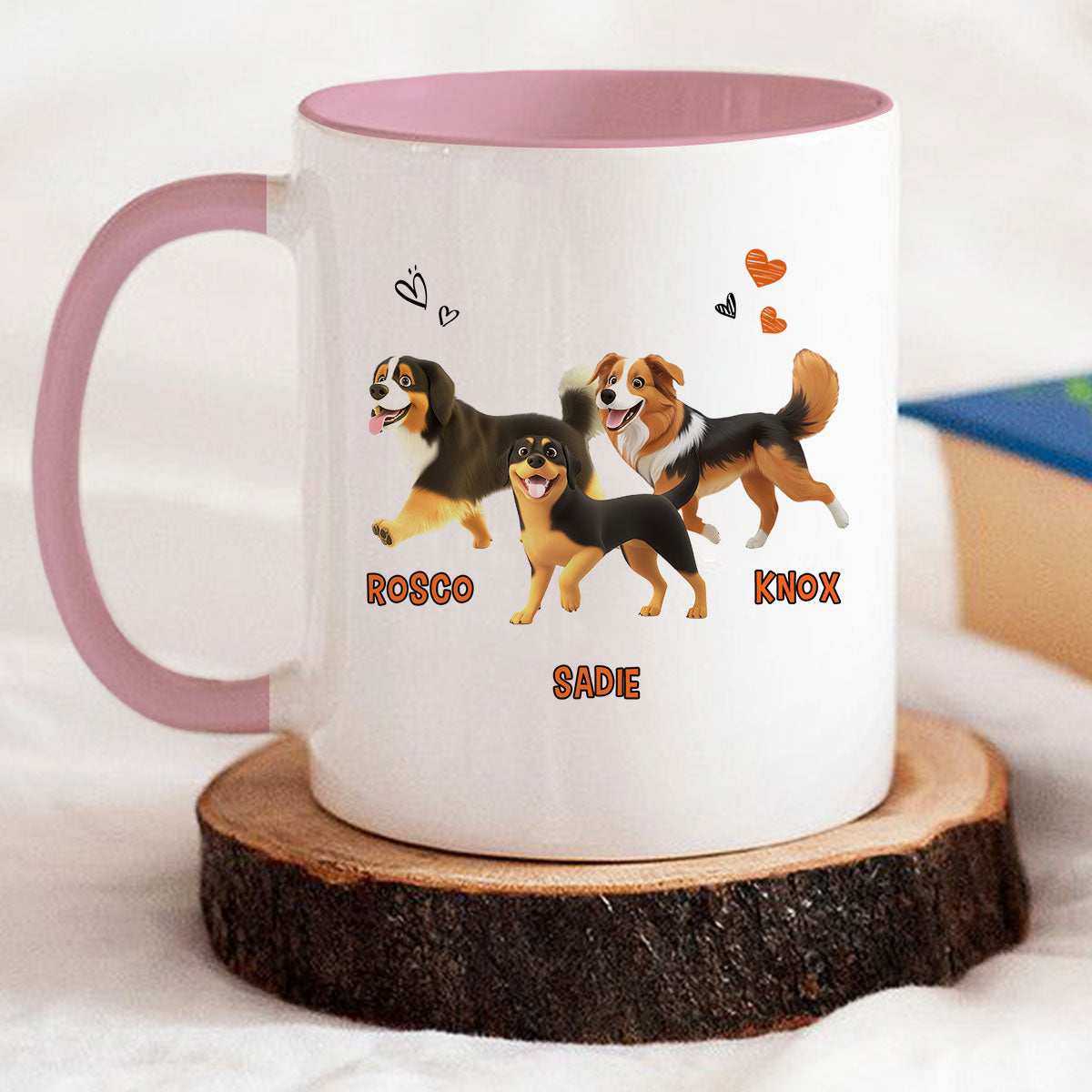 Custom Mother's day Birthday Gifts For Dog Mom, Dog Lovers • Everything Taste Better With Dog Hair - Personalized Accent Mug