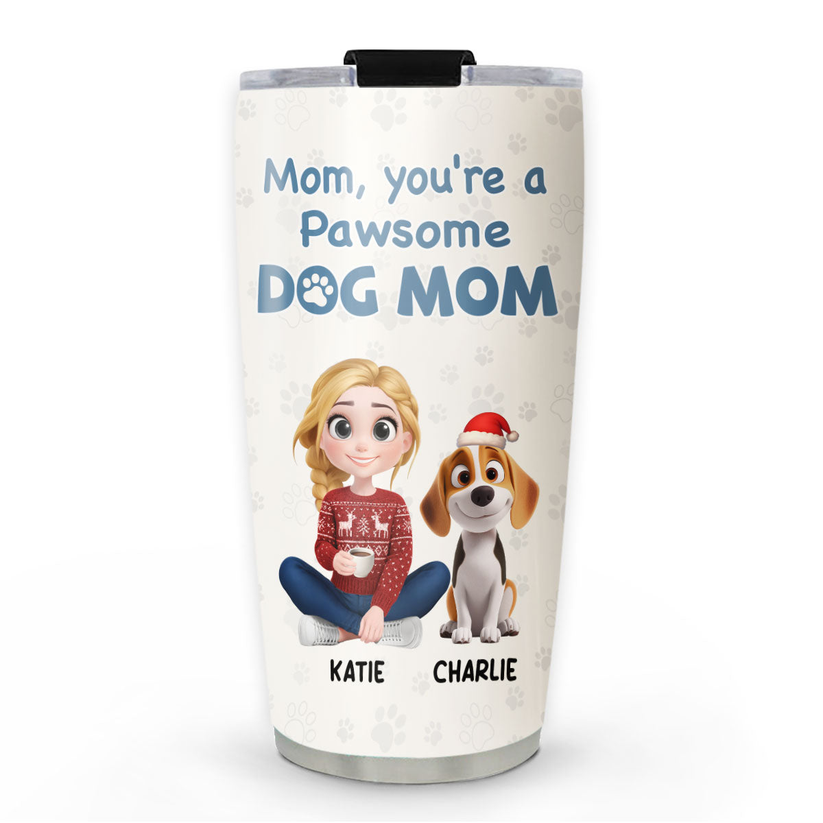 Custom Christmas Birthday Gifts For Dog Lovers • Pawsome Dog Parents - Personalized Tumbler