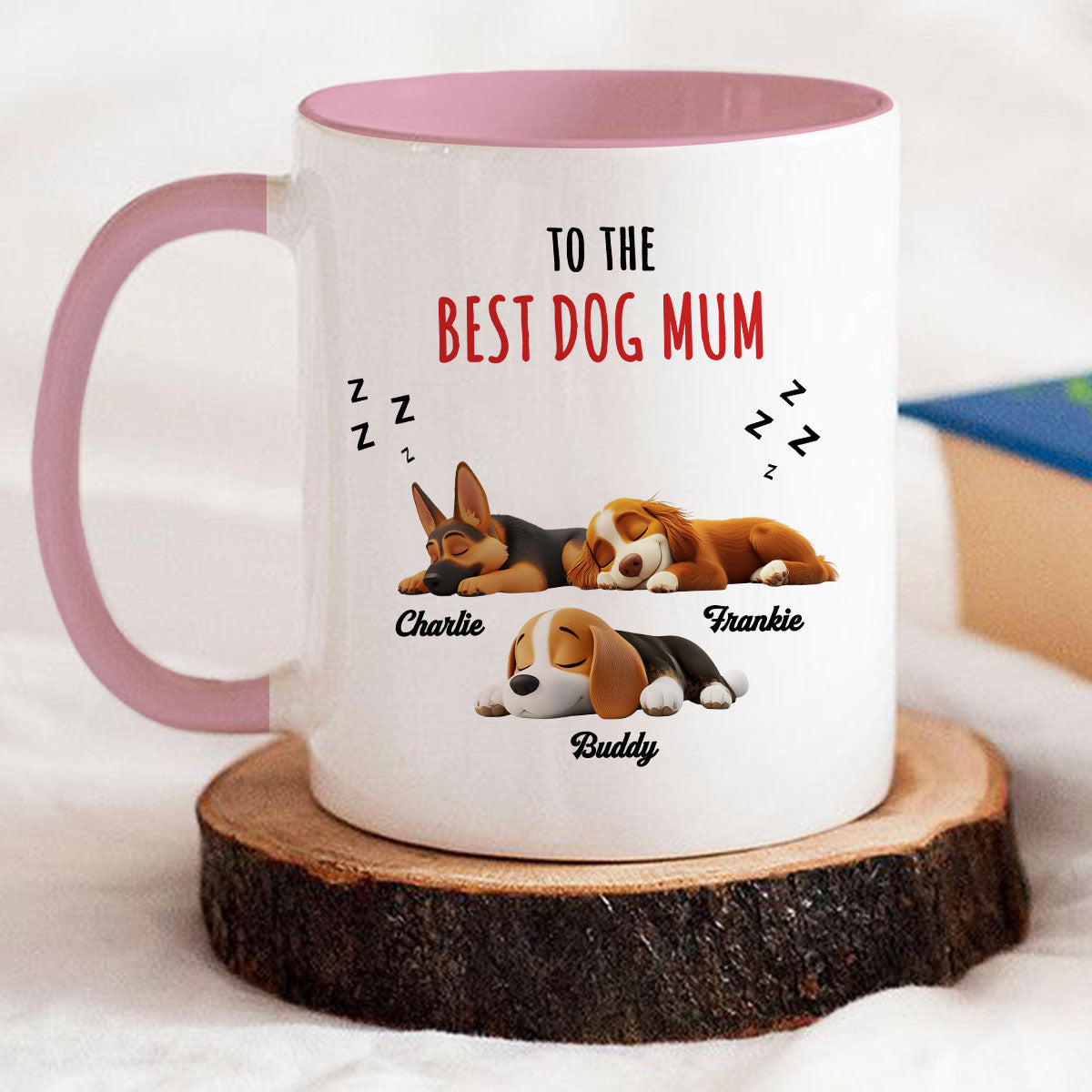 Custom Mother's Father's day Birthday Gifts For Dog Lovers • Kisses And Treats - Personalized Accent Mug