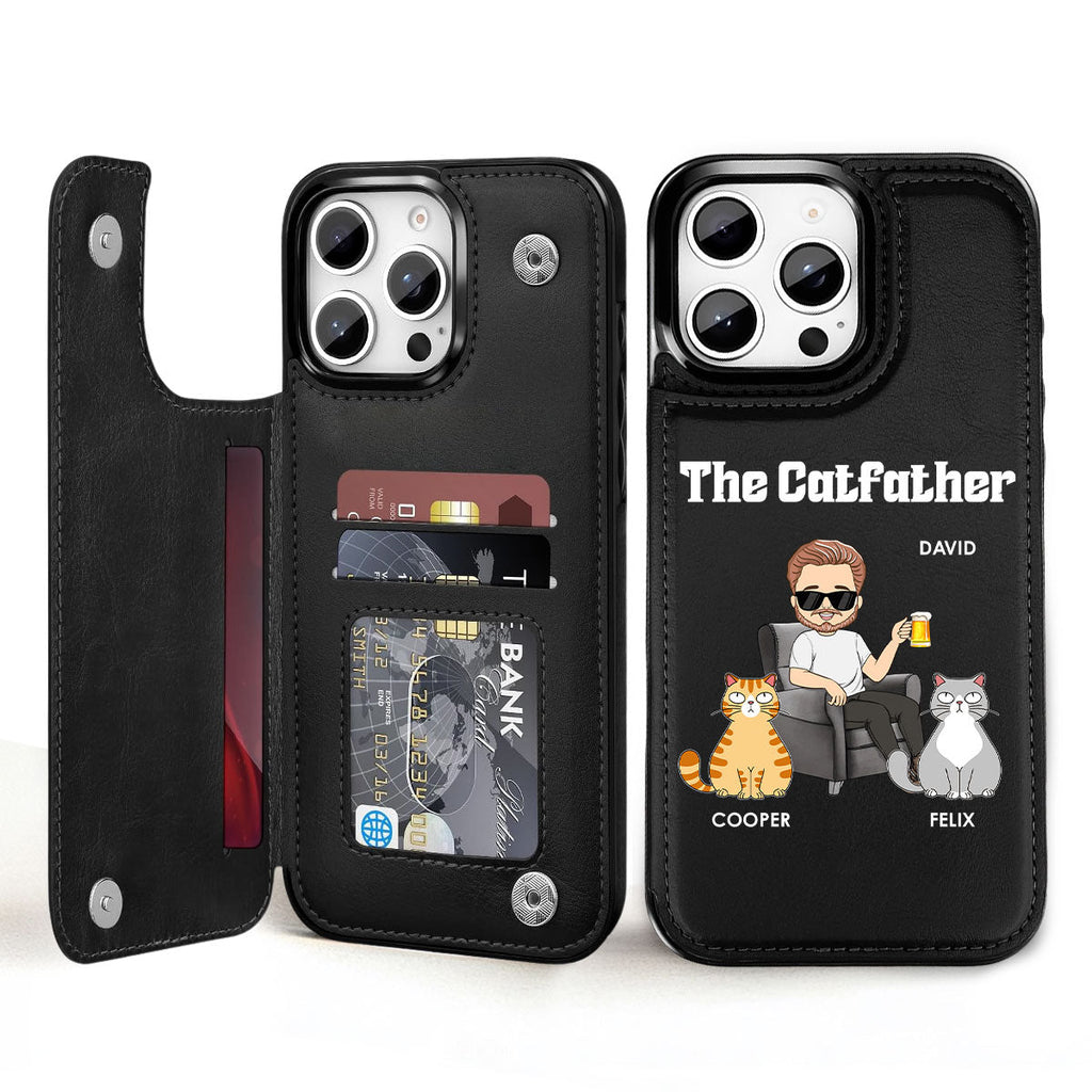 The Catfather - Personalized Leather Phone Case