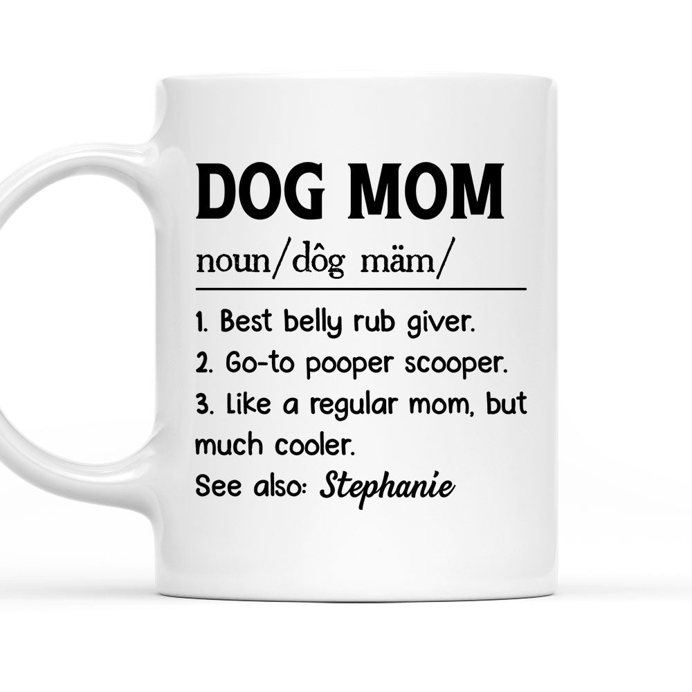 Custom Mother's day Birthday Gifts For Dog Mom, Dog Lovers • Dog Mom Definition - Personalized Coffee Mug