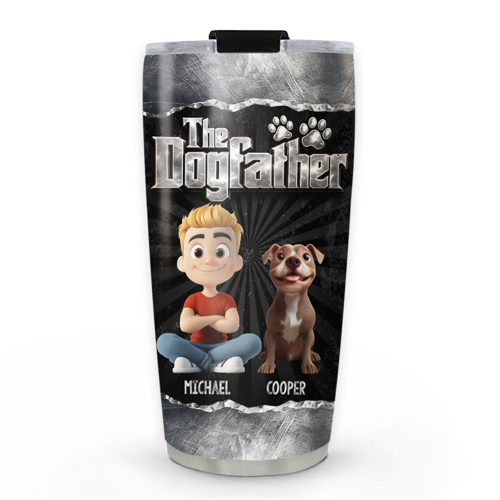Custom Christmas Birthday Gifts For Dog Dad, Dog Lovers • Father Of Dogs - Personalized Tumbler