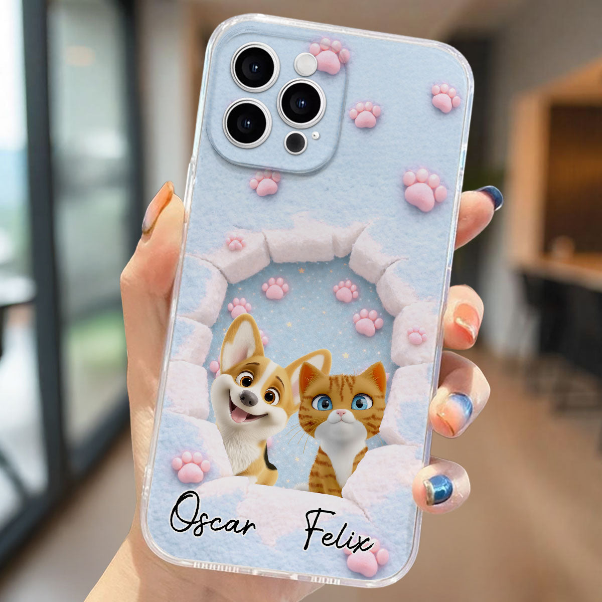 Dreaming Funny Cartoon Pets - Personalized Phone Case