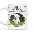 Custom Photo Christmas Birthday Gifts For Dog Lovers • My Best Human Photo - Personalized Coffee Mug