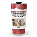 Custom Photo Father's day Birthday Gifts For Cat Dad, Cat Lovers • Putting Up With Cat Photo Version - Personalized 3D Inflated Effect Tumbler