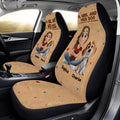 Stuffy Girl And Her Lovely Dogs - Personalized Car Seat Cover