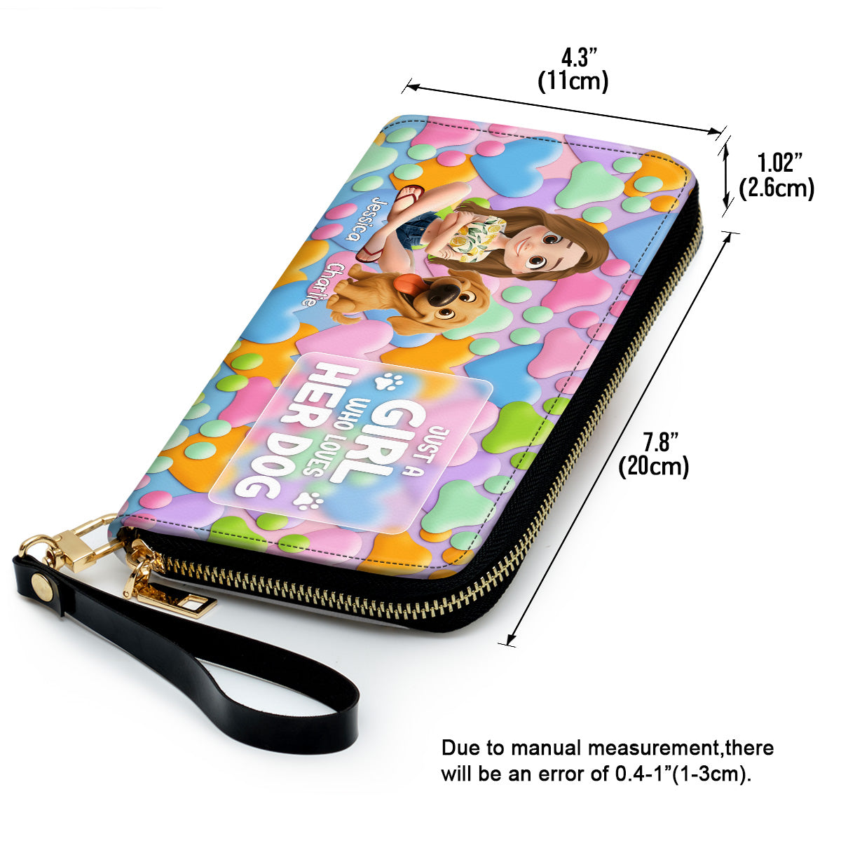 Just A Girl Who Love Dogs - Personalized Leather Wallet