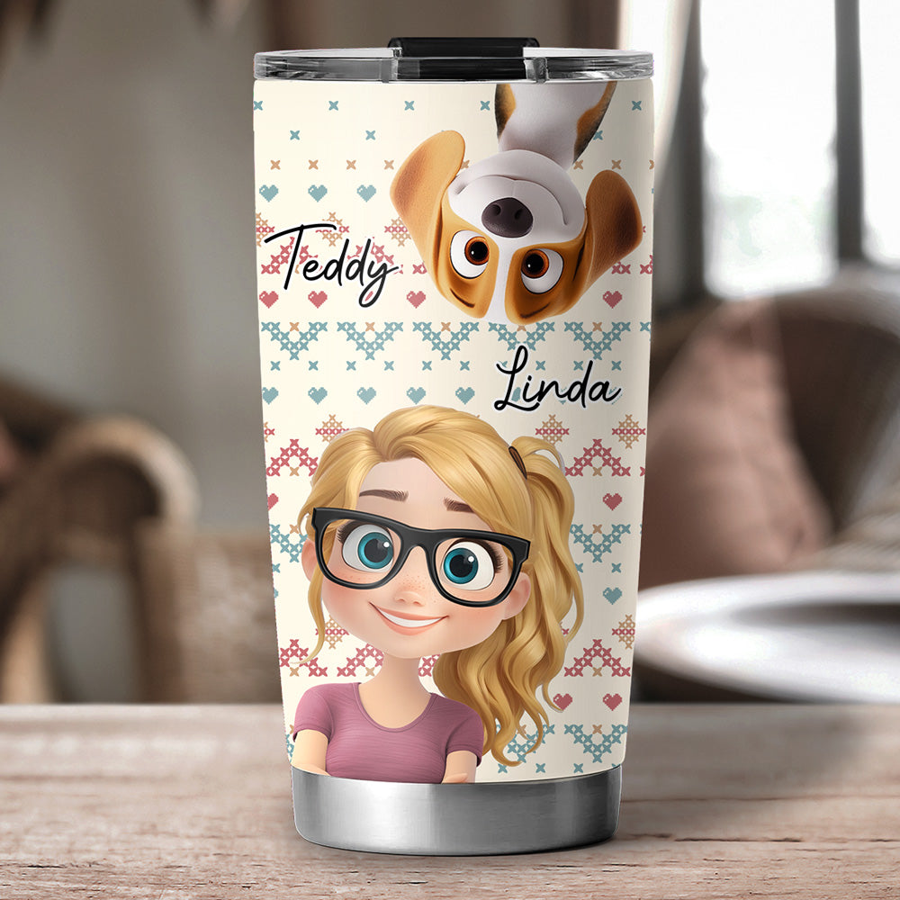 Custom Christmas Birthday Gifts For Dog Mom, Dog Lovers • This Cozy Season - Personalized Tumbler