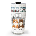 Custom Mother's day Birthday Gifts For Cat Mom, Cat Lovers • Funny Mom Dad Storybook Cat - Personalized Tumbler