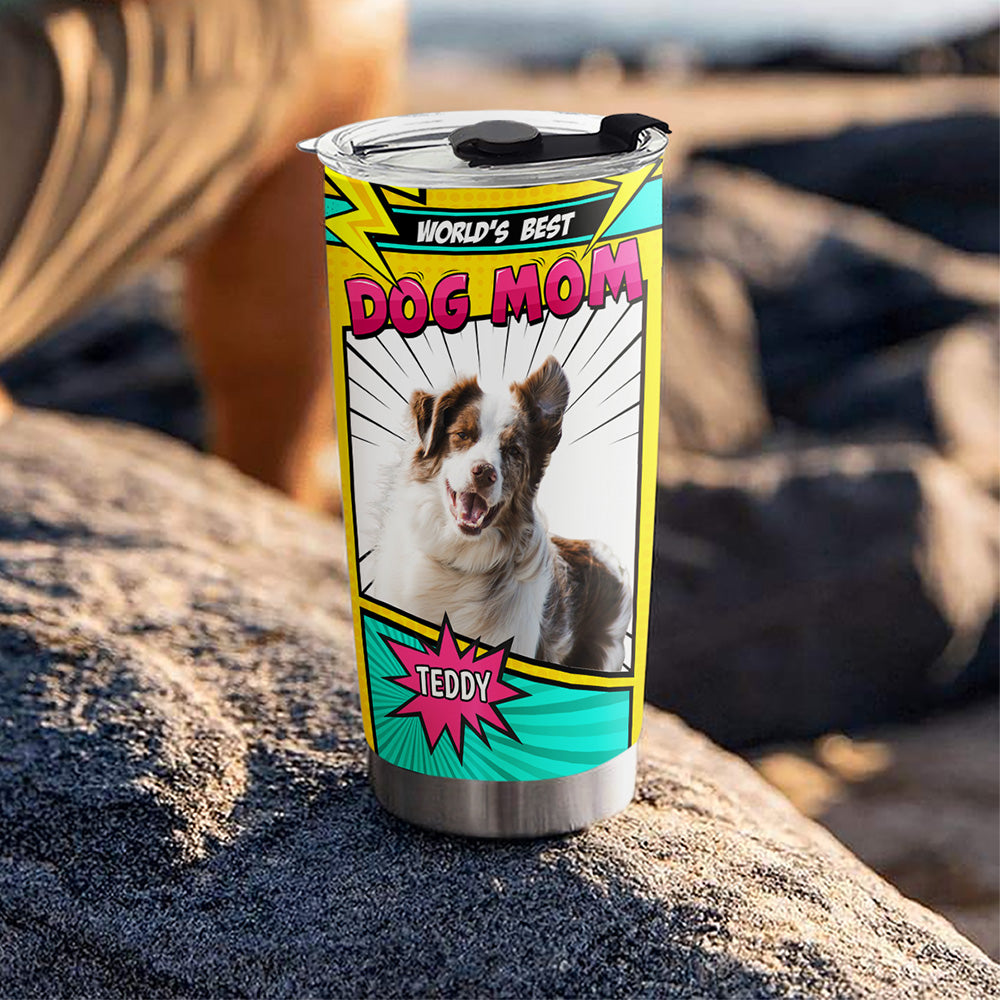 Custom Photo Christmas Birthday Gifts For Dog Mom, Dog Lovers • Amazing You Are Photo - Personalized Tumbler