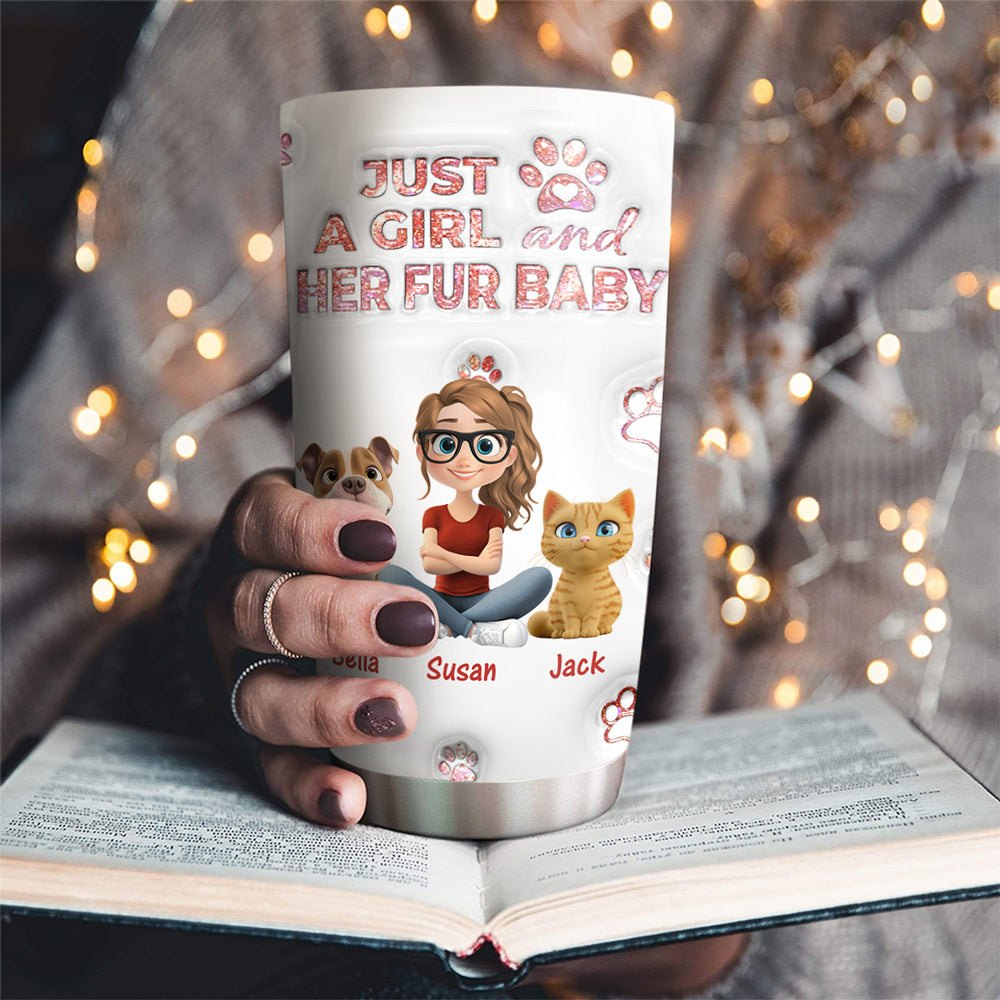 Custom Christmas Birthday Gifts For Pet Mom, Pet Lovers • You All Are The Miracle - Personalized 3D Inflated Effect Tumbler