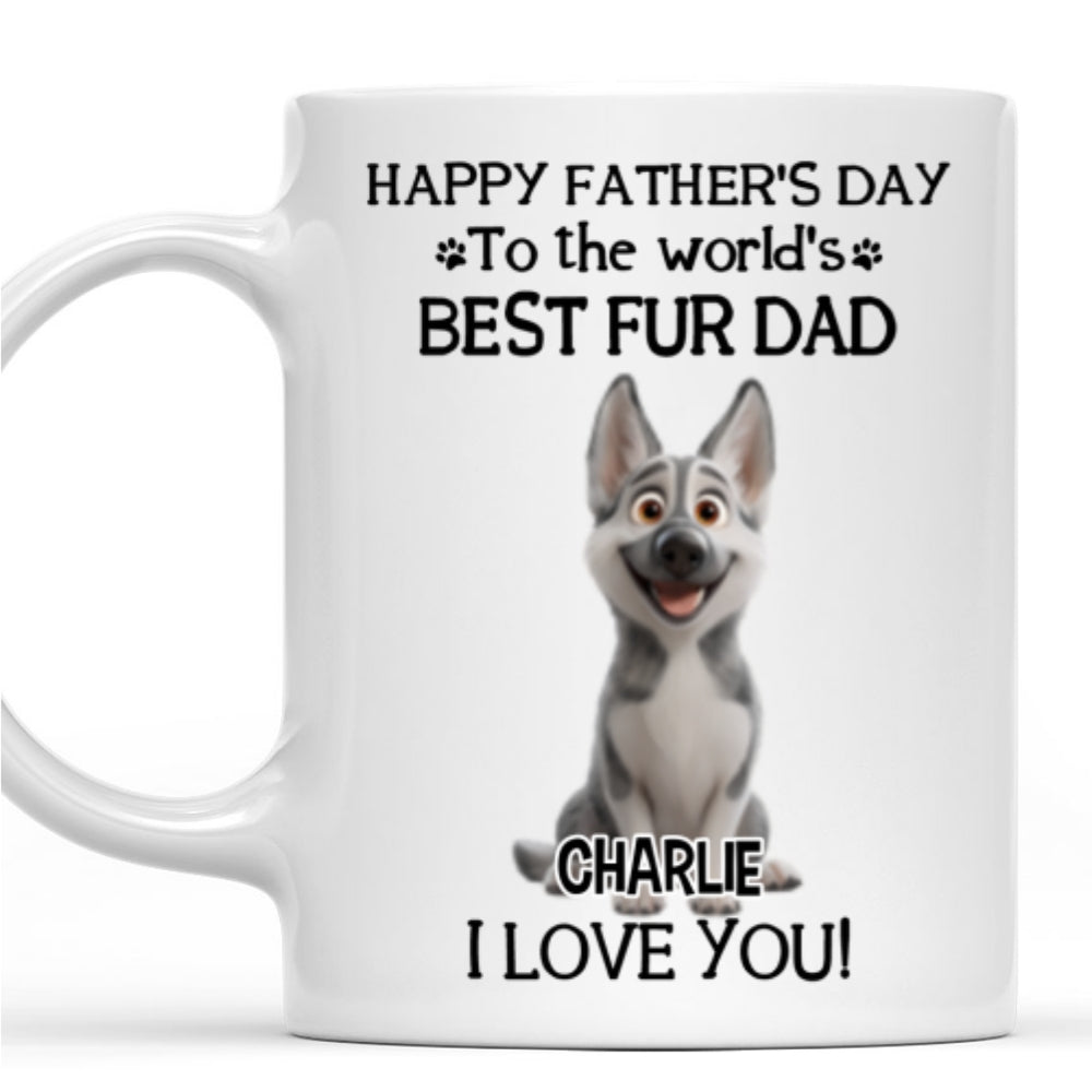 Custom Father's day Birthday Gifts For Pet Dad, Pet Lovers • I Love You The Best Pet Dad - Personalized Coffee Mug