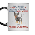 Custom Christmas Birthday Gifts For Dog Lovers • Staring At When I Poop Dog Butt - Personalized Accent Mug