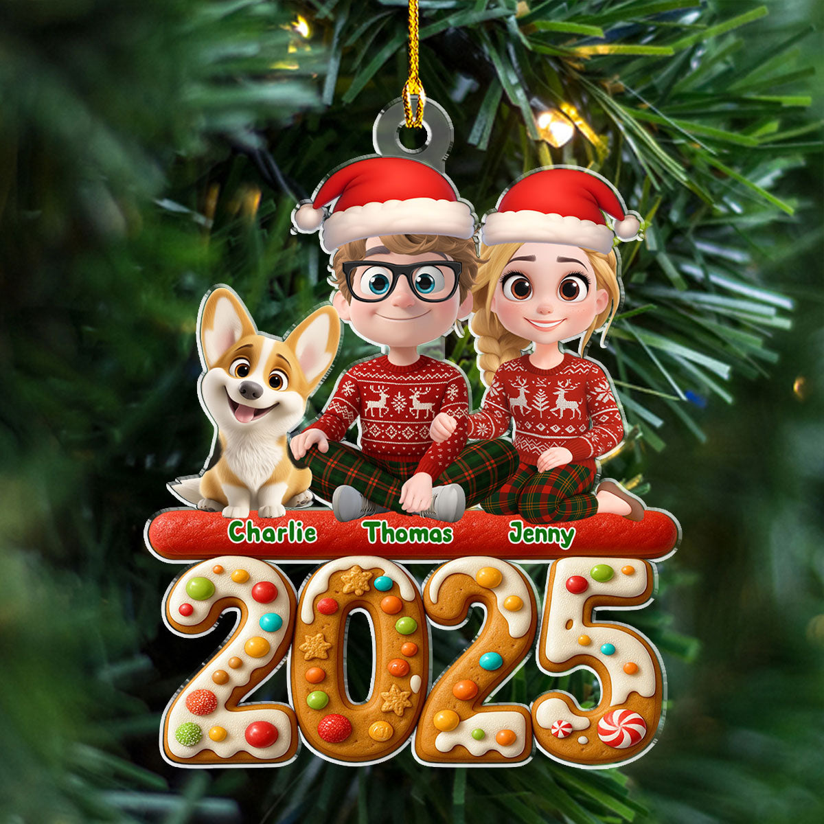 Custom Christmas Decor Home Birthday Gifts For Dog Lovers • We And Our Dog Version 3 - Personalized Acrylic Ornament
