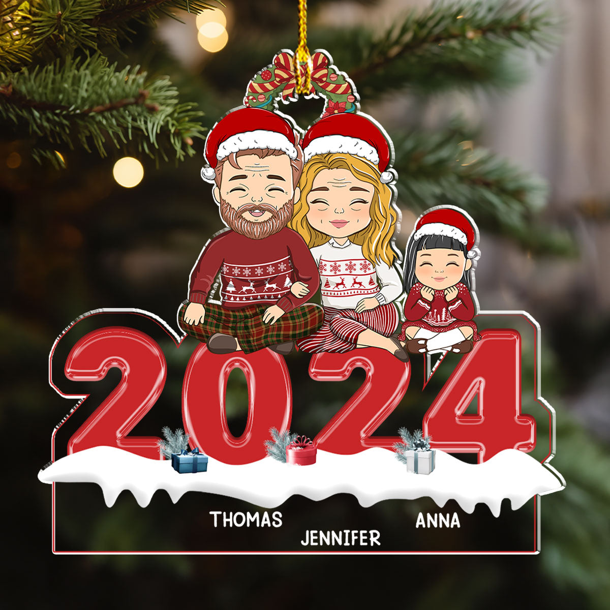Family 2024 - Personalized Acrylic Ornament