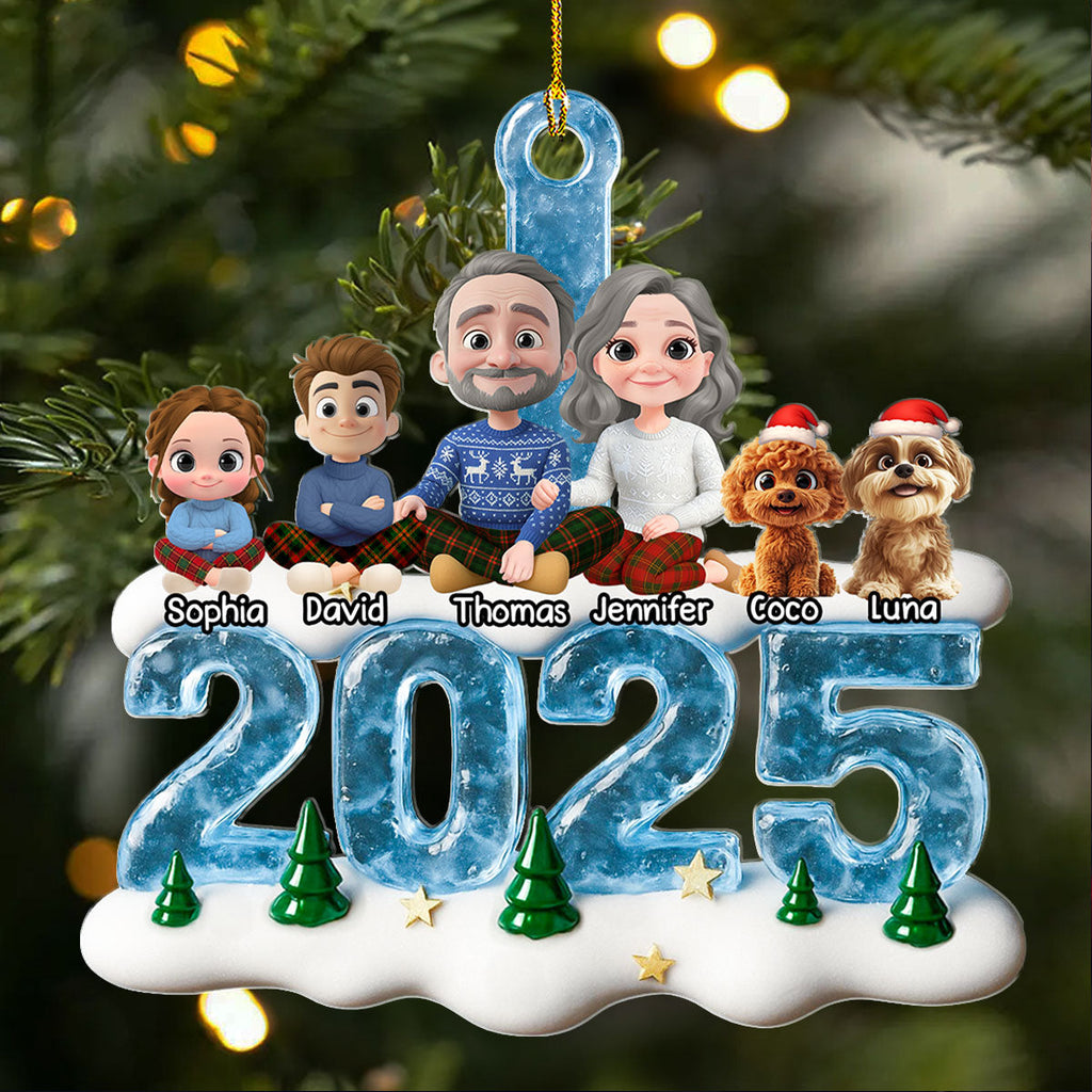 Custom Christmas Decor Home Birthday Gifts For Cat Lovers • We And Our Kids Ice - Personalized Acrylic Ornament
