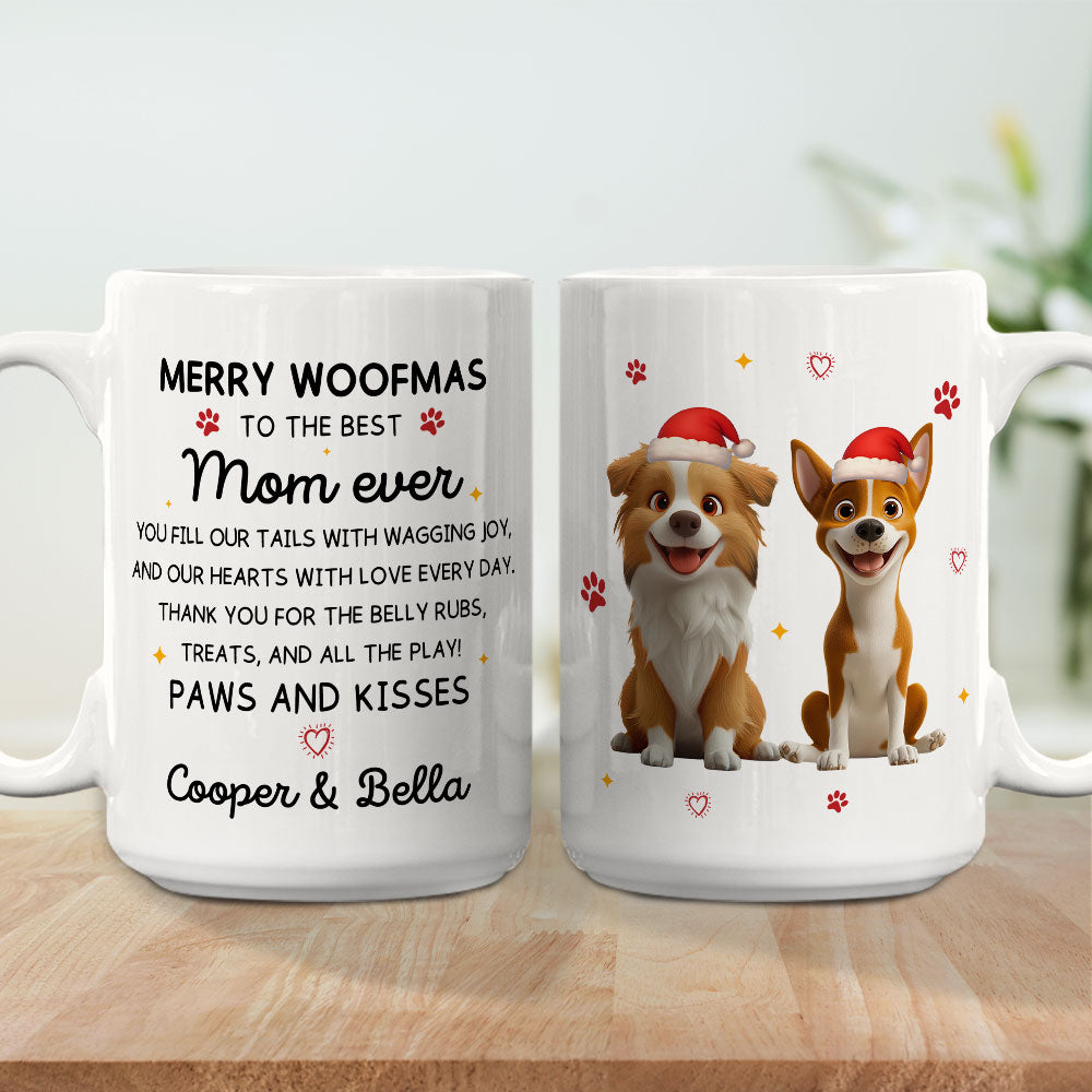 Custom Christmas Birthday Gifts For Dog Mom, Dog Lovers • All The Play Together - Personalized Coffee Mug