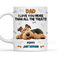 Custom Father's day Birthday Gifts For Dog Dad, Dog Lovers • Just For Fun - Personalized Coffee Mug