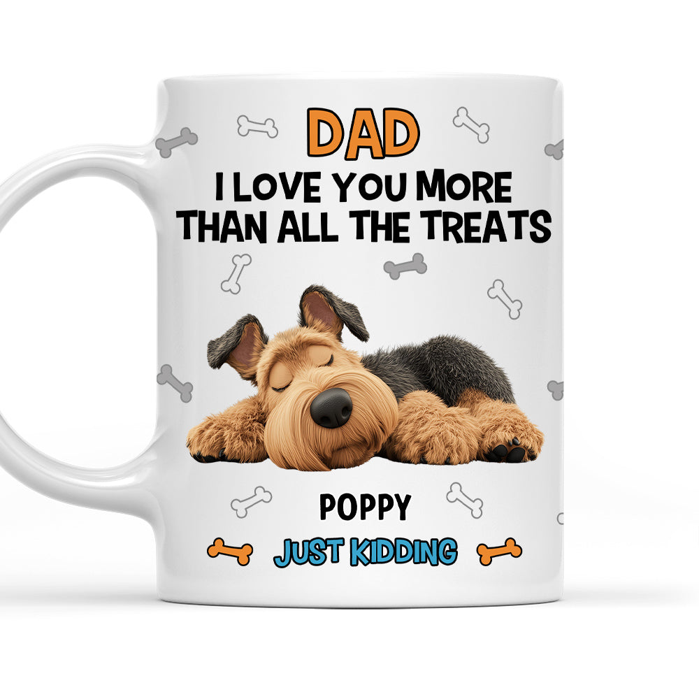 Custom Father's day Birthday Gifts For Dog Dad, Dog Lovers • Just For Fun - Personalized Coffee Mug