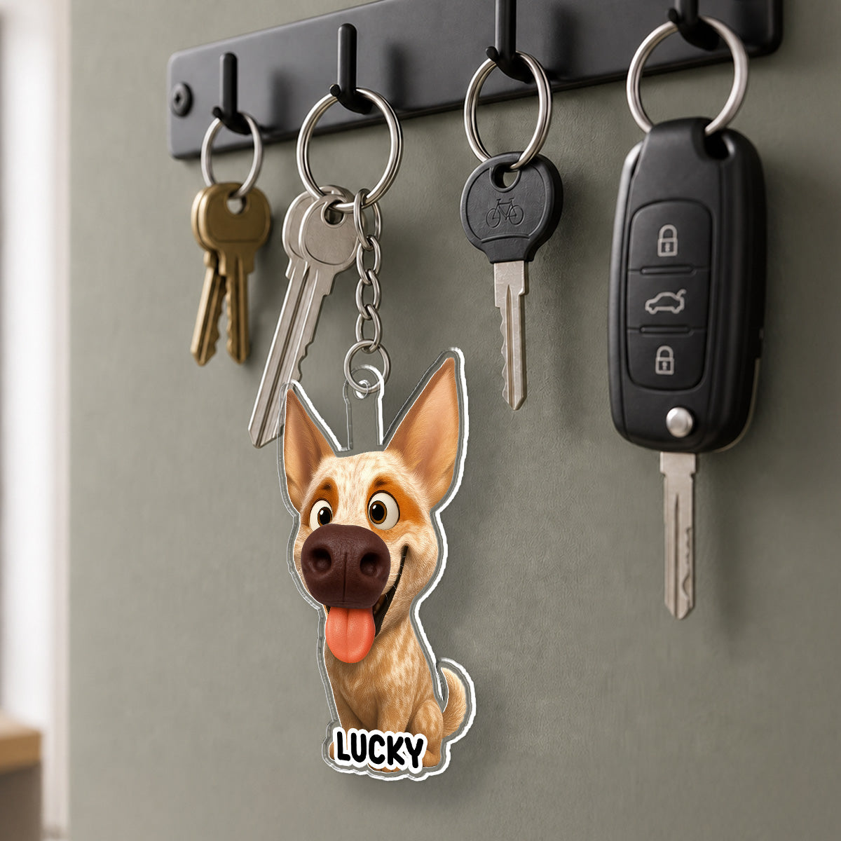Certified Boop Button - Personalized Nose Squishy Keychain