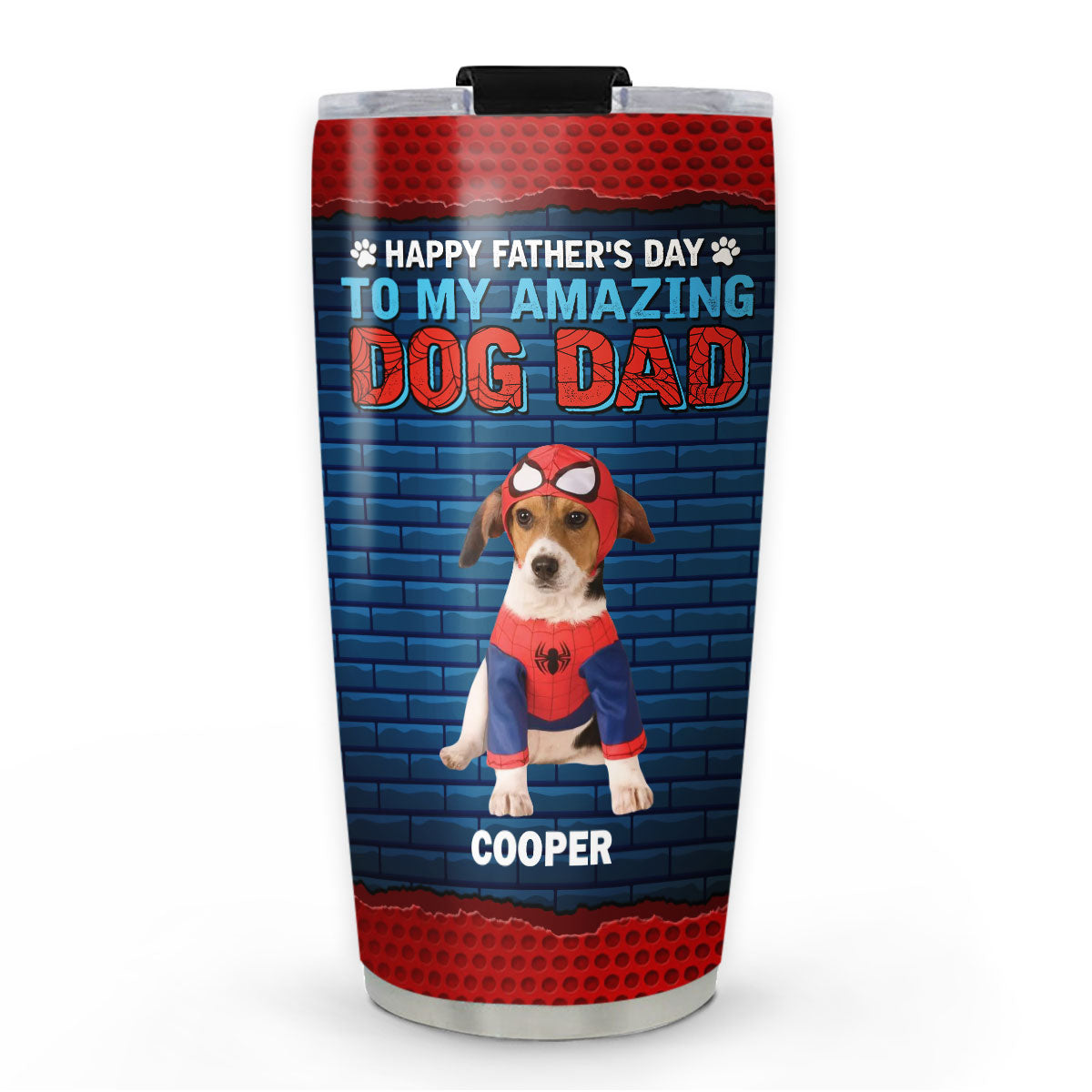 Custom Photo Father's day Birthday Gifts For Dog Dad, Dog Lovers • Dog Dad Amazing Photo - Personalized Tumbler