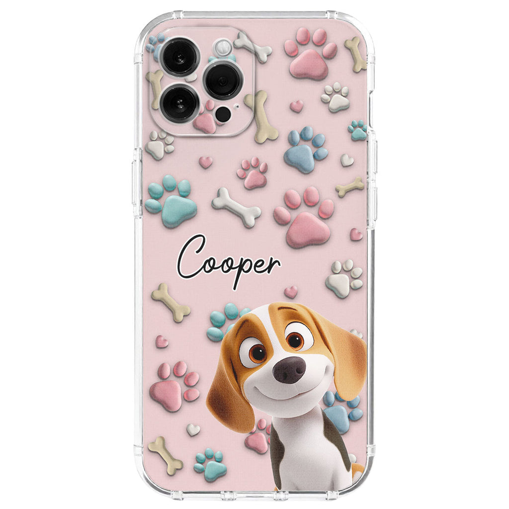 Lovely Dog Cartoon Version 2 - Personalized Phone Case