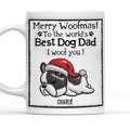 Custom Christmas Birthday Gifts For Dog Lovers • Best Dog Dad Mom This Christmas - Personalized 3D Inflated Effect Mug