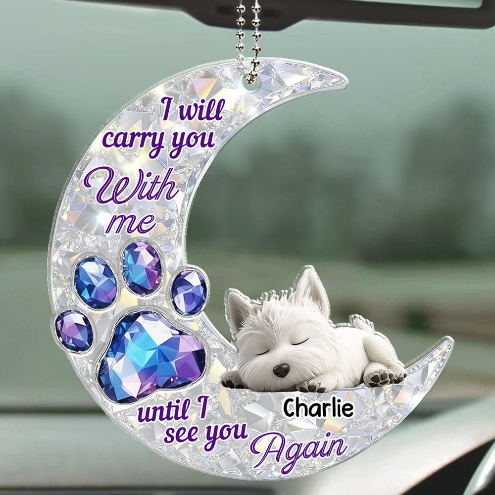 Never Go Away From Me - Personalized 3D Effect Car Ornament