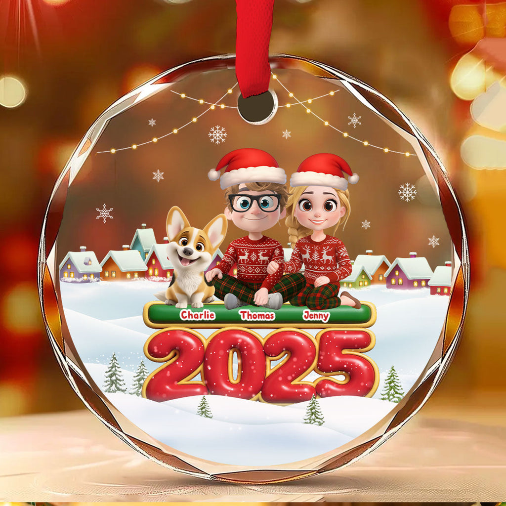 Custom Christmas Decor Home Birthday Gifts For Dog Lovers • We And Our Dog - Personalized Glass Ornament