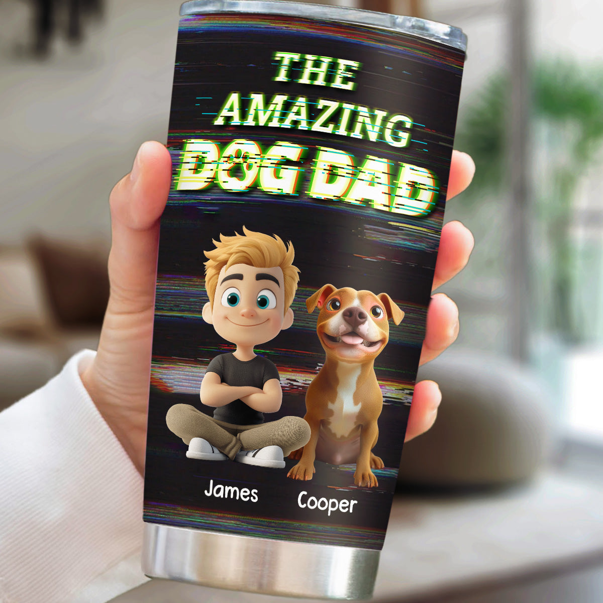 Custom Father's day Birthday Gifts For Dog Dad, Dog Lovers • This Is Our Awesome Dog Dad - Personalized Tumbler