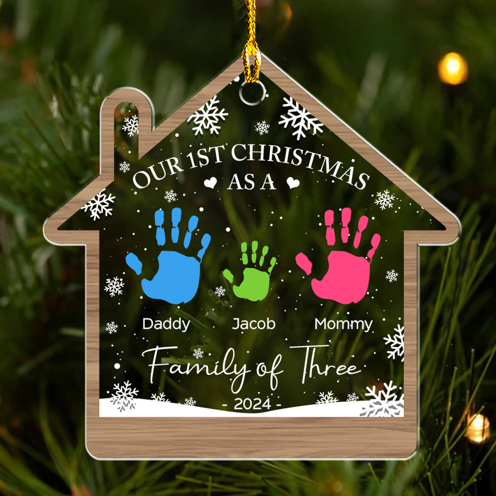 Happy Our 1st Christmas - Personalized Acrylic Ornament