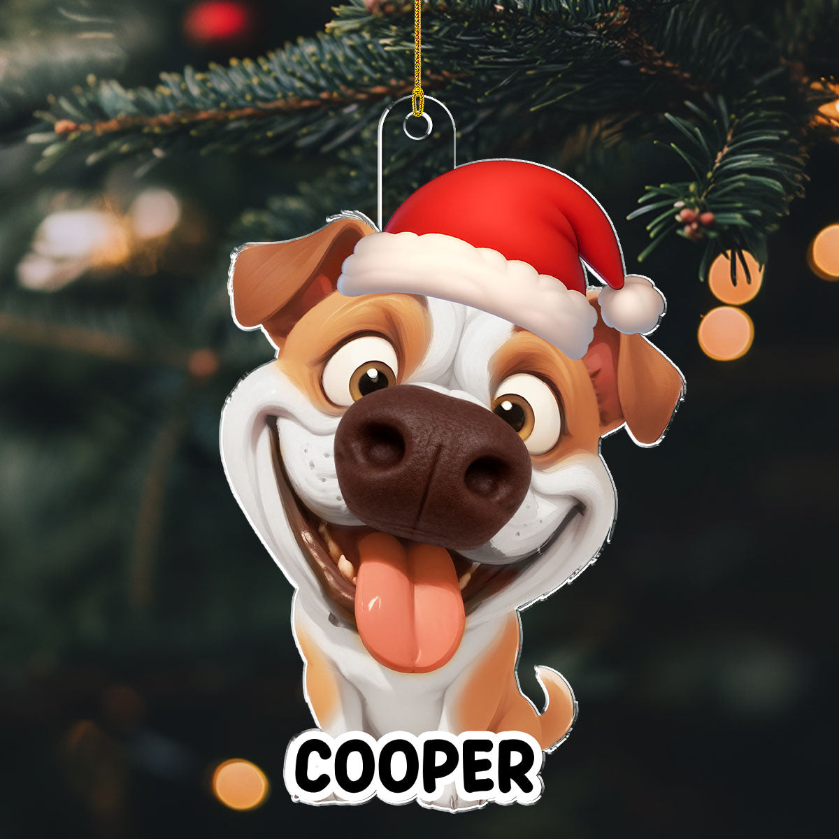 Custom Christmas Decor Home Birthday Gifts For Pet Lovers • Merry Snoutmas - Personalized Nose Squishy Ornament