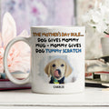 Custom Photo Mother's day Birthday Gifts For Dog Mom, Dog Lovers • This Is My New Rule Photo - Personalized Coffee Mug