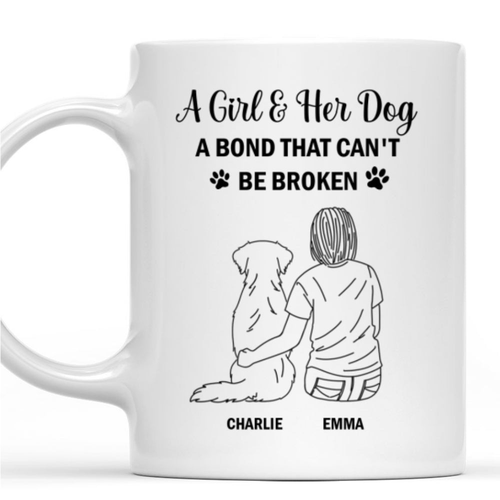 Custom Mother's day Birthday Gifts For Cat Mom, Cat Lovers • Our Bond - Personalized Coffee Mug