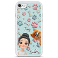 Dog And Human Cartoon Version 2 - Personalized Phone Case