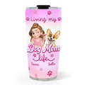 Custom Christmas Birthday Gifts For Dog Mom, Dog Lovers • Pinky World - Personalized 3D Effect Tumbler