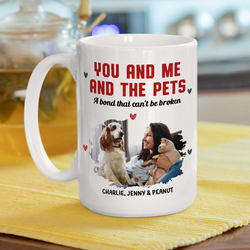 Custom Photo Christmas Birthday Gifts For Pet Lovers • You Me And Us Photo - Personalized Coffee Mug