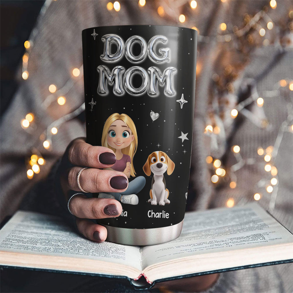 Custom Christmas Birthday Gifts For Dog Mom, Dog Lovers • Let Us Have Party - Personalized 3D Effect Tumbler